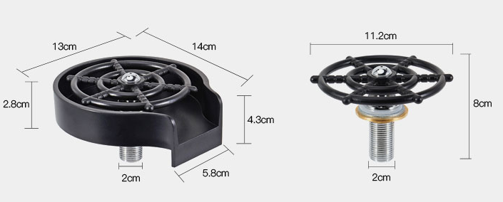 Automatic Cup Rinser for Bar Sinks – High-Pressure Spray Cleaner