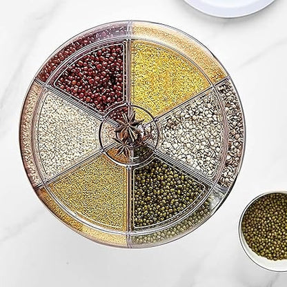 Rotating Food Storage Dispenser Grain Storage Container Dispenser