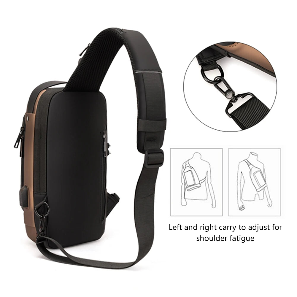 Anti theft sling bag