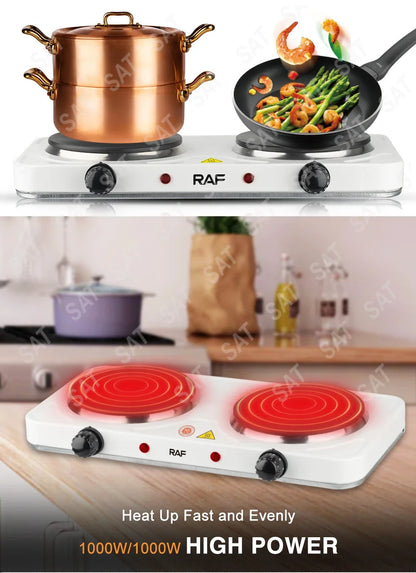 Electric Ceramic Stove with Smart Temperature Control for Home Kitchens