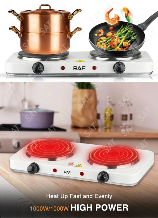 Electric Ceramic Stove with Smart Temperature Control for Home Kitchens