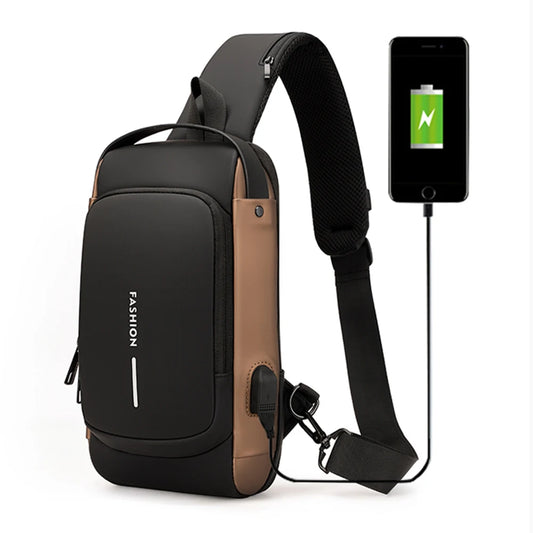 Anti theft sling bag