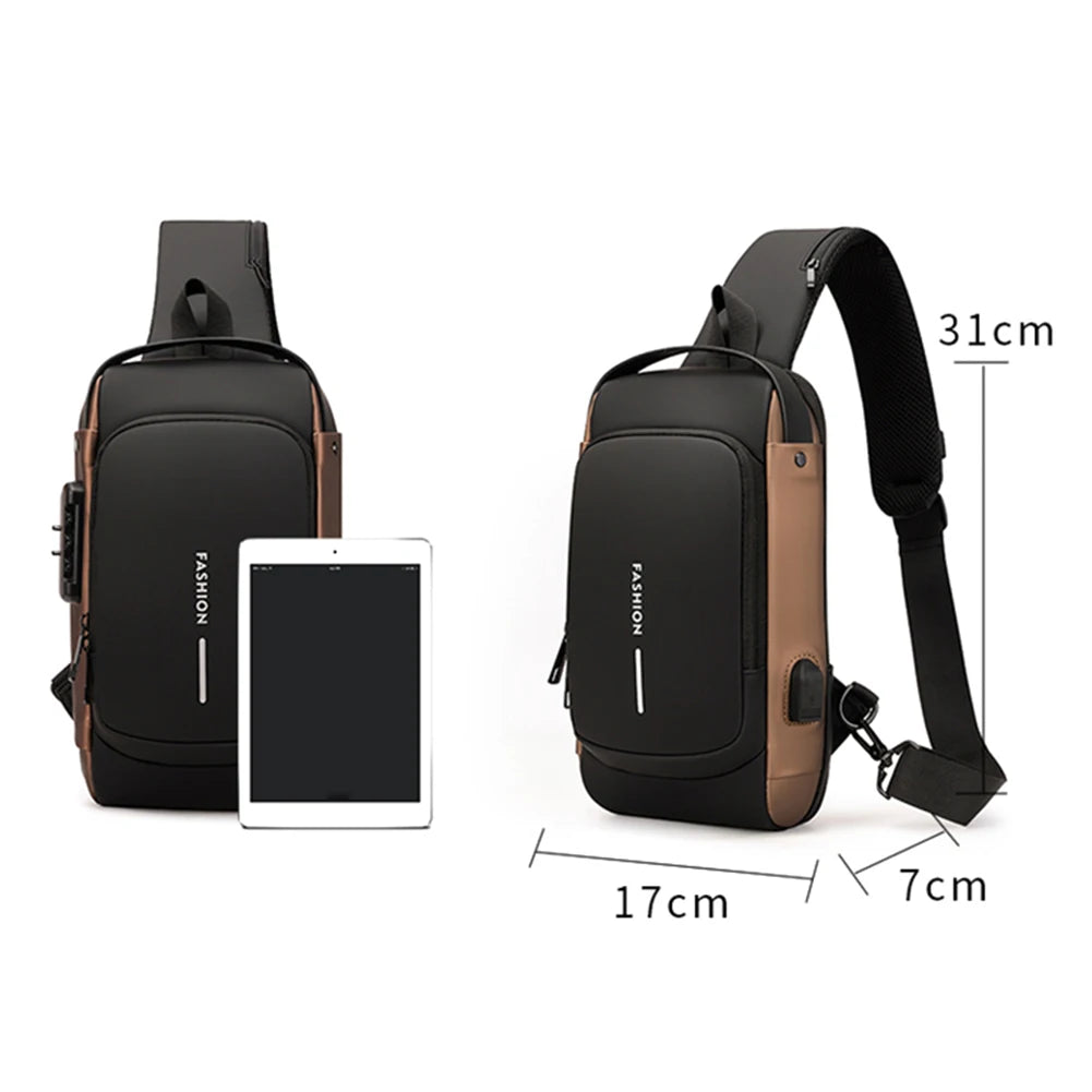 Anti theft sling bag