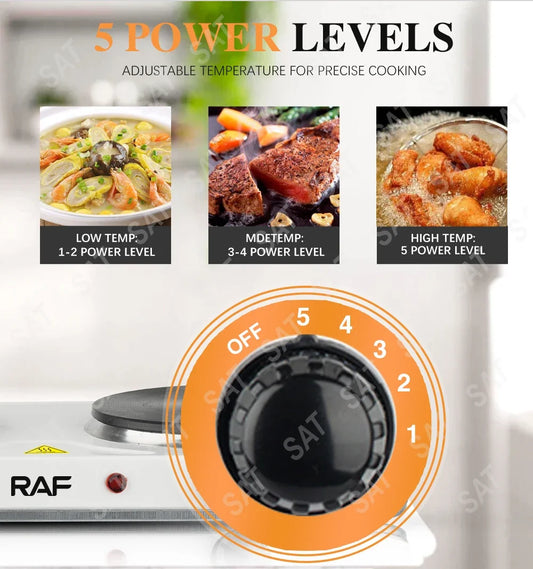 Electric Ceramic Stove with Smart Temperature Control for Home Kitchens