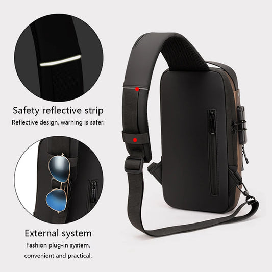 Anti theft sling bag