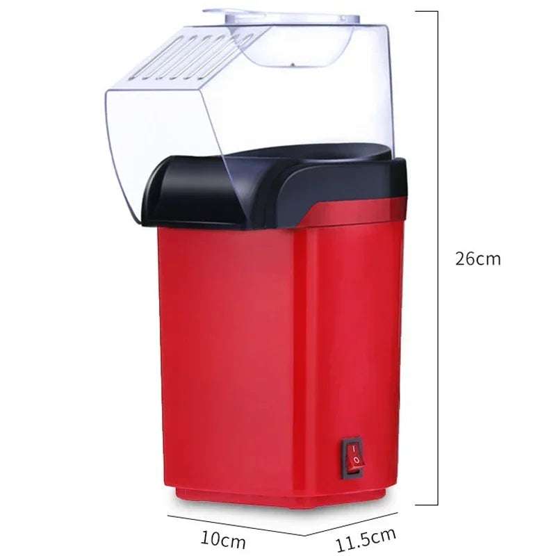 Mini Home Popcorn Maker with Measuring Cup and Removable Lid