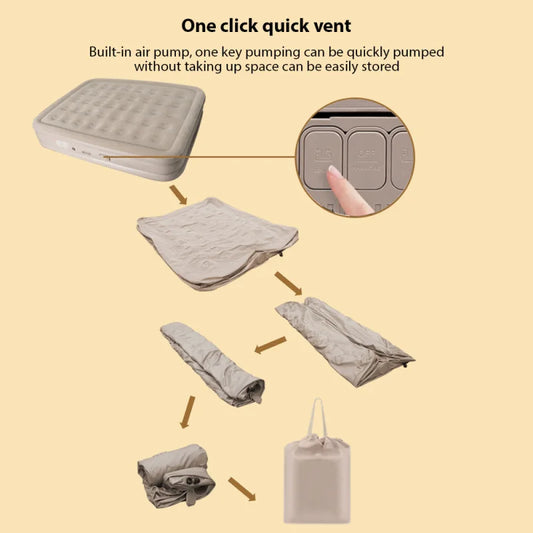 One Click Automatic Inflatable Mattress