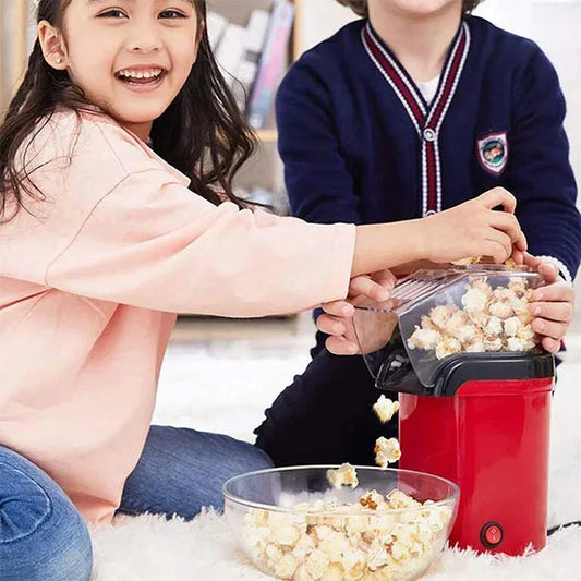 Mini Home Popcorn Maker with Measuring Cup and Removable Lid