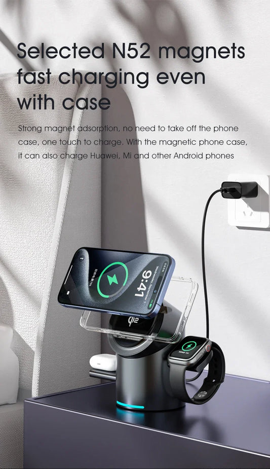 3 in 1 Wireless Charging Station