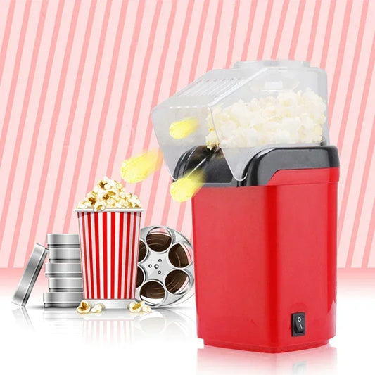 Mini Home Popcorn Maker with Measuring Cup and Removable Lid
