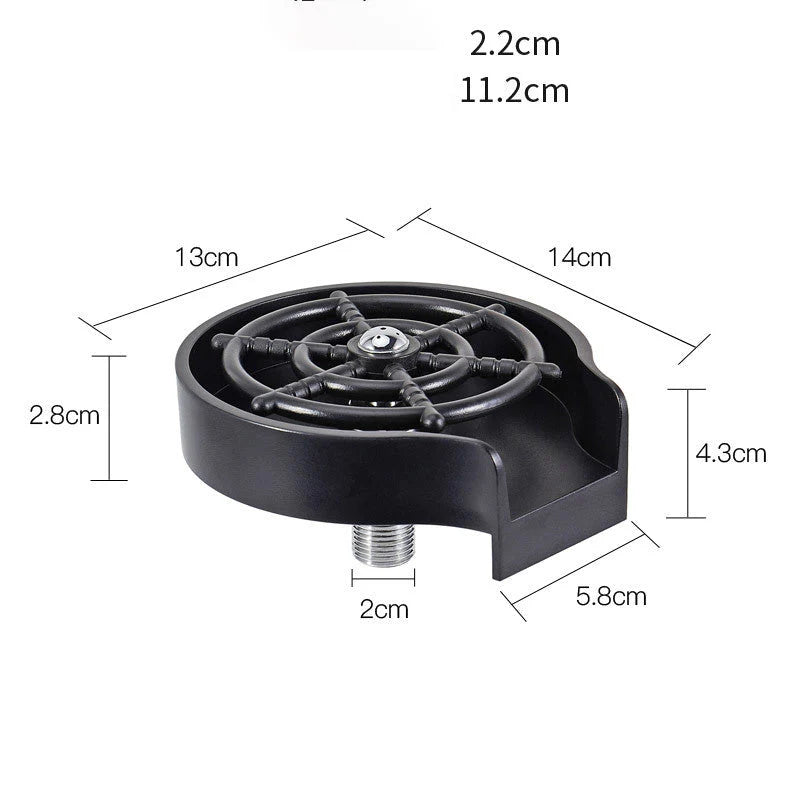 Automatic Cup Rinser for Bar Sinks – High-Pressure Spray Cleaner