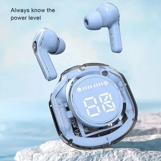 T8 Crystal Wireless Earphones - Transparent (Air 39) 🔥